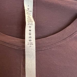 Plumb lululemon long sleeve tie shirt